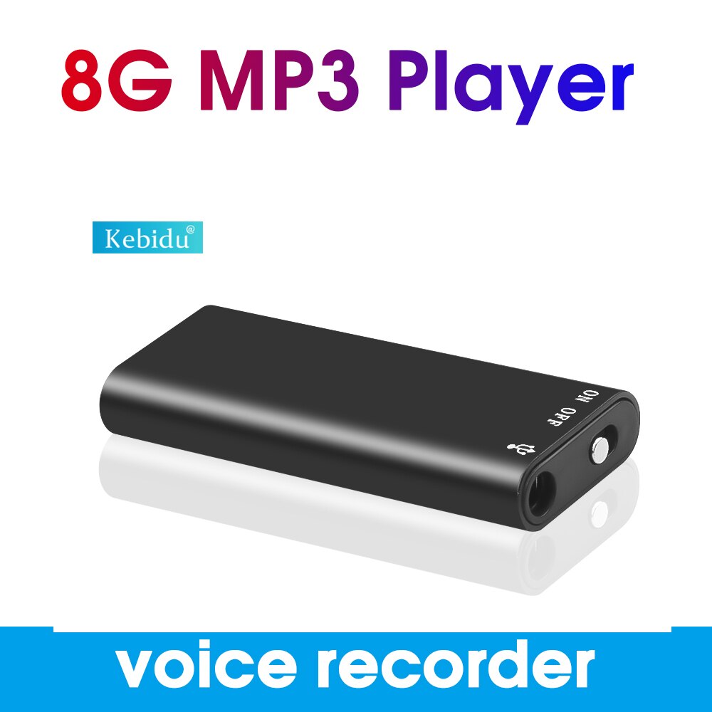Kebidu Mini 3 In 1 Geheugen Opslag Usb Flash Disk Drive 8Gb Digital Audio Voice Recorder Dictafoon Usb Opname pen MP3 Speler
