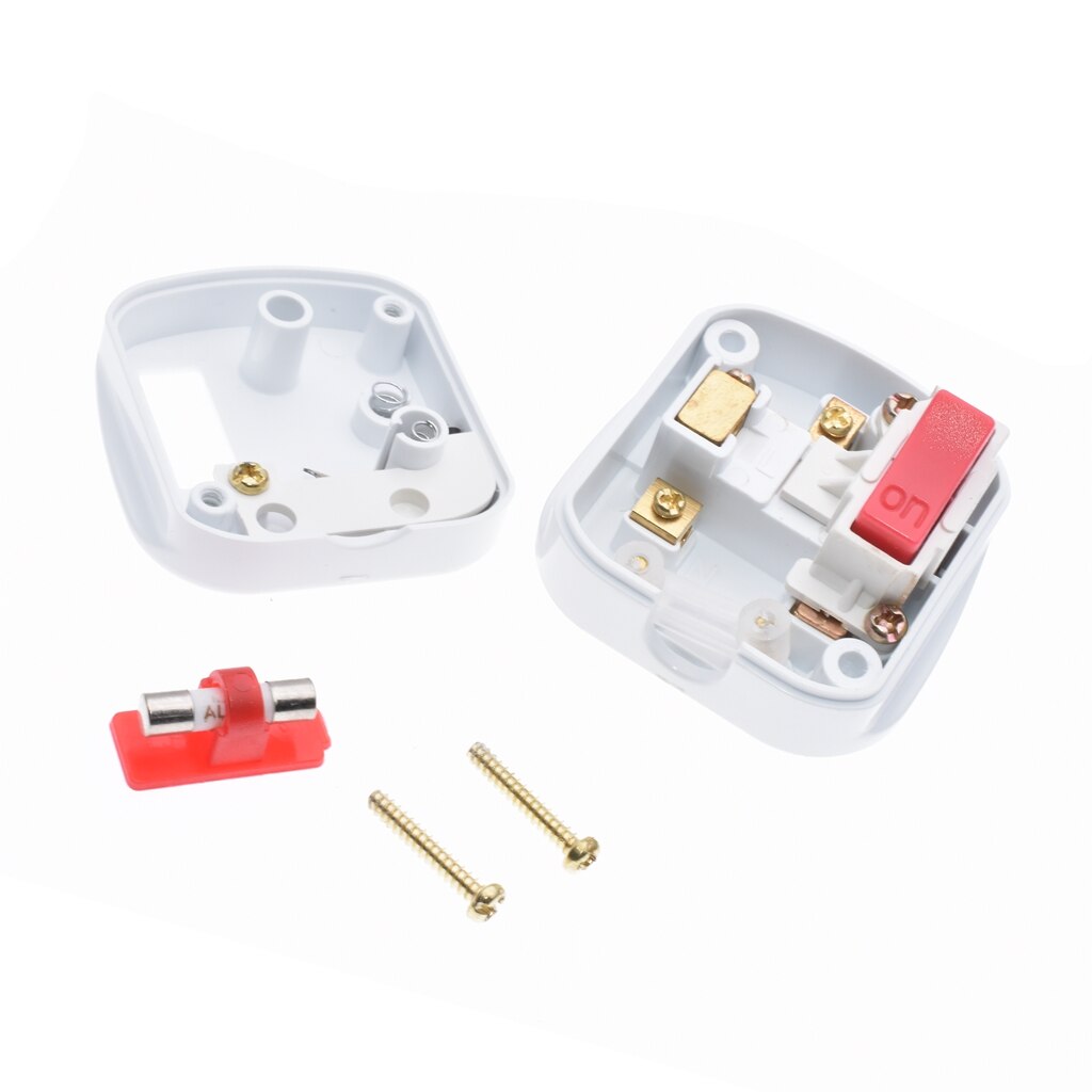 Malaysia, Singapore, UK, Ireland,HK Rewireable Plug BS1363 13A Fuse Main Switch LED Indicator,1 pcs