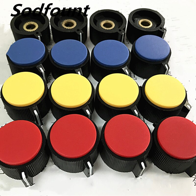 10Pcs 29mmX22mm Binnendiameter 6Mm XN-118A Potentiometer Plastic Knop Potentiometer Handvat 6Mm