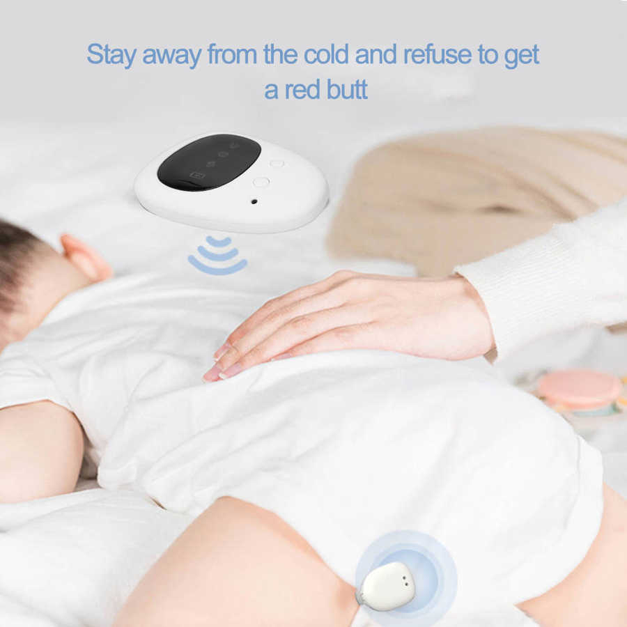 Wireless Bedwetting Alarm Pee Alarm with Receiver for Boys Grils Kids Potty Training Elder Care 30-50M Range Vibration Reminding