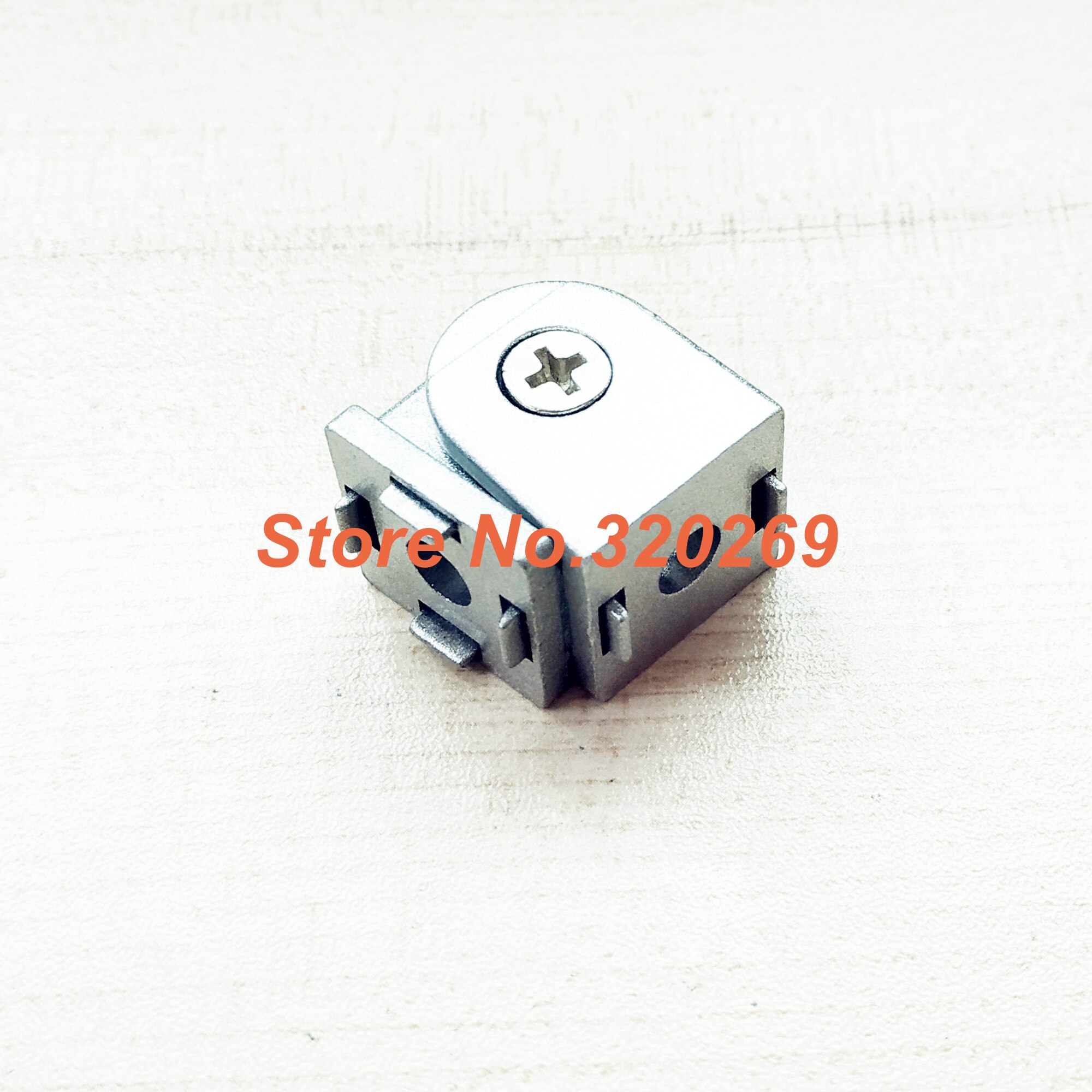 Living Hinge Piece Aluminum Profile Fittings Right Angle Zinc Alloy Flexible Pivot Joint Connector