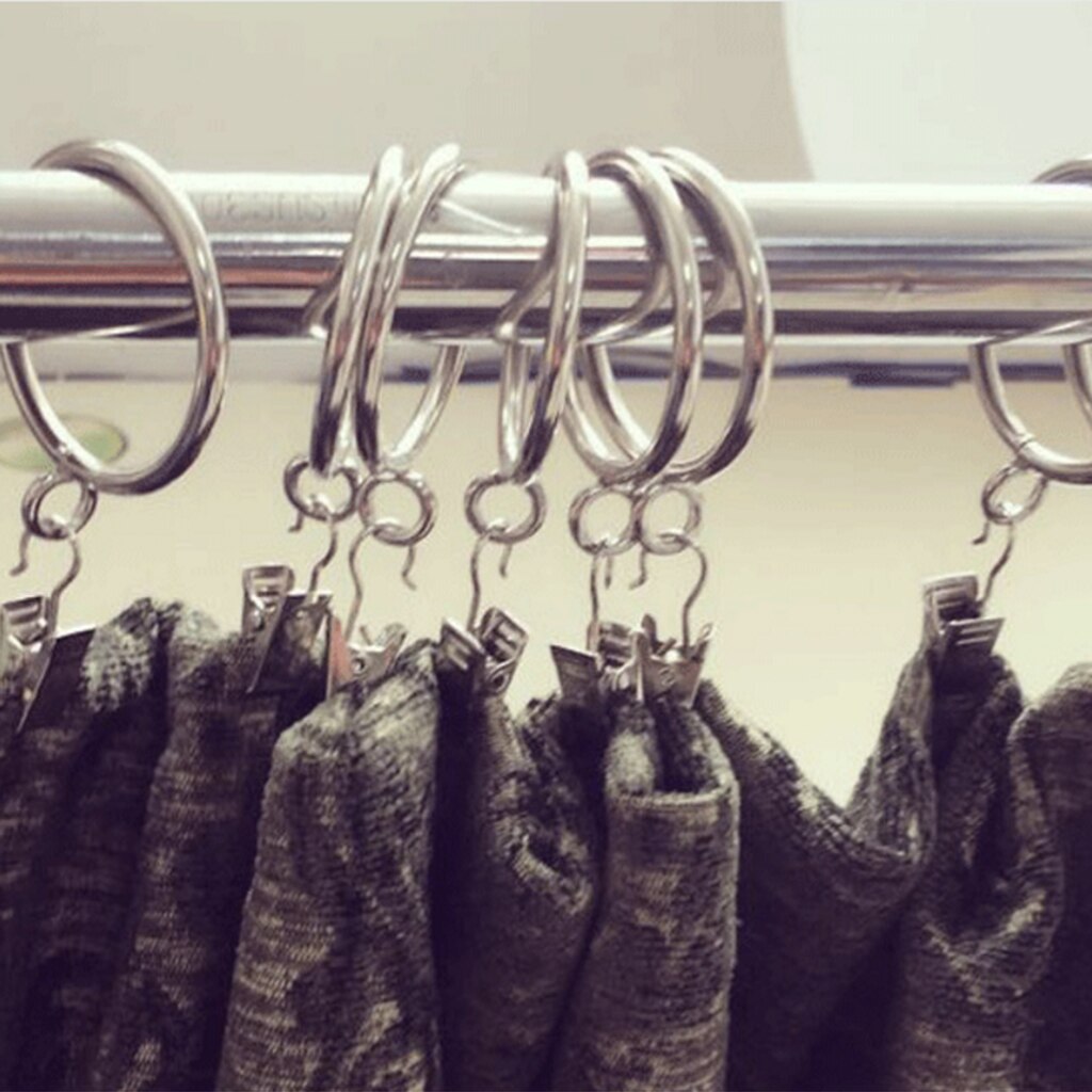10Pcs Window Curtain Clips with Hook Door Panel Hanger Clamps Panel Carrier Clip