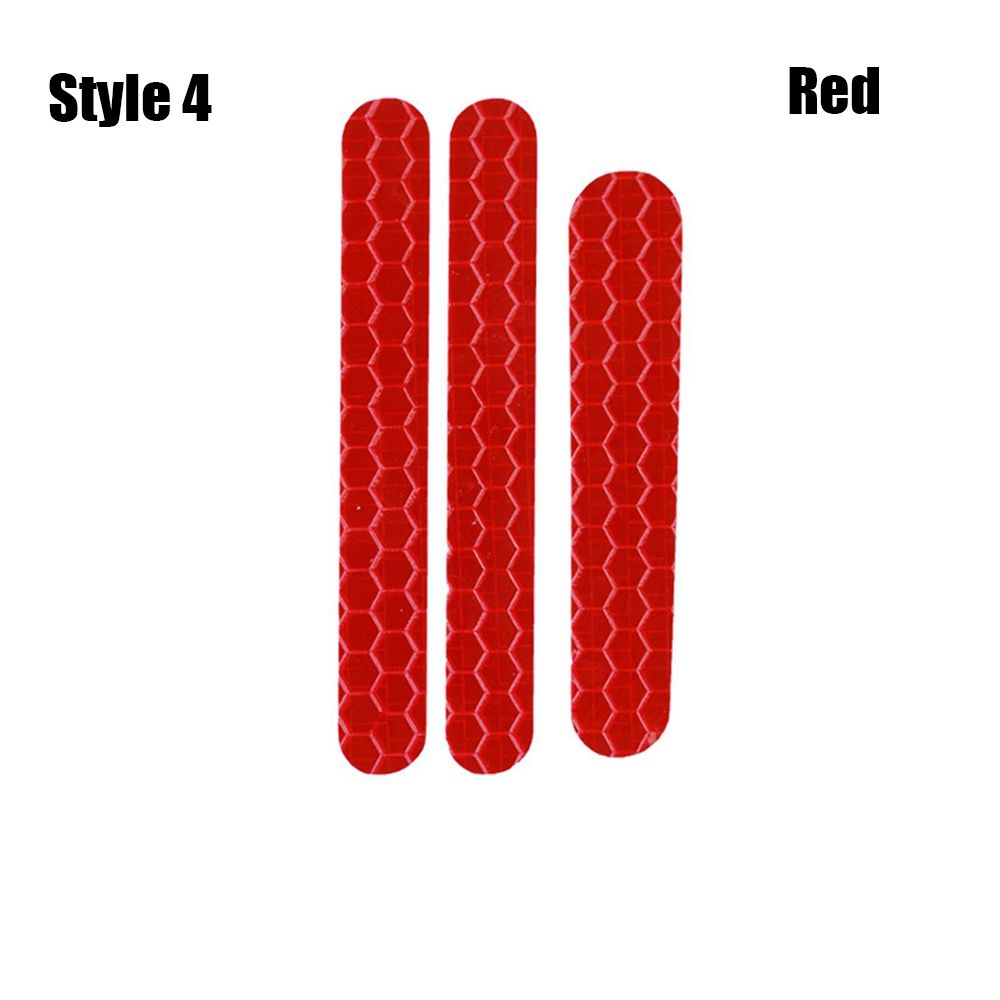 Cycling Accessories M365 M365Pro Reflector Reflective Sticker Scooters Decals Parts Electric Scooter Stickers: Red-4