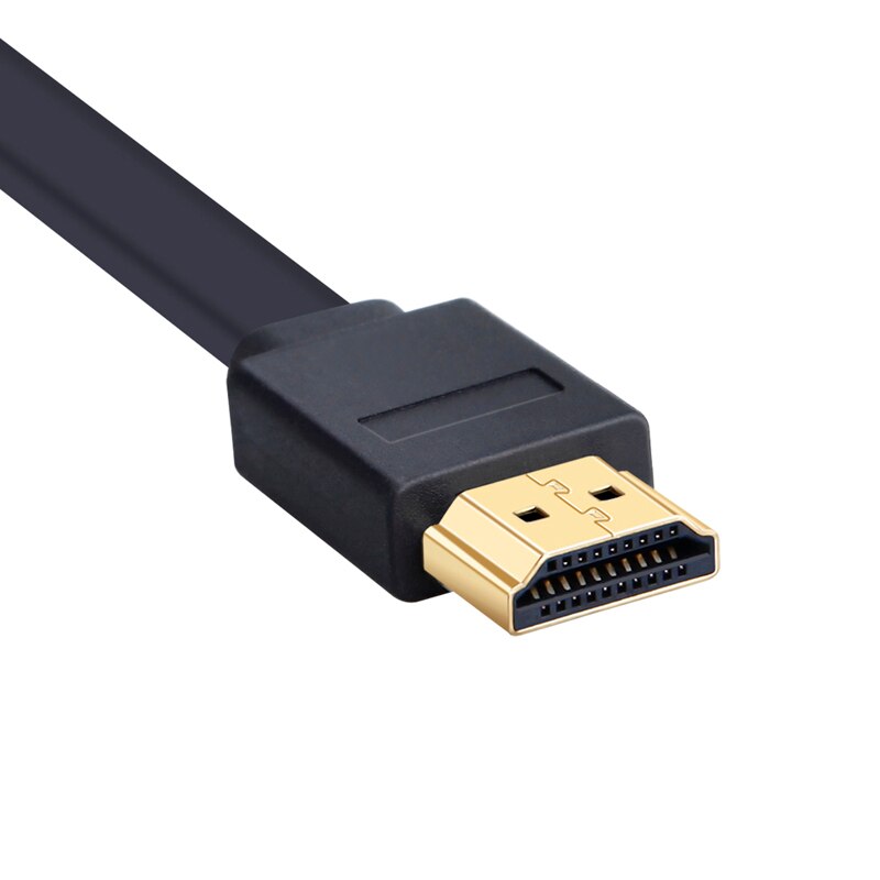 3FT 0.3M 1.5M 2M 3M 5M 7.5M 10M 15M Vergulde Plug male-Male HDMI Kabel 1.4 Versie Vlakke lijn korte 1080p 3D voor PS3HDTV