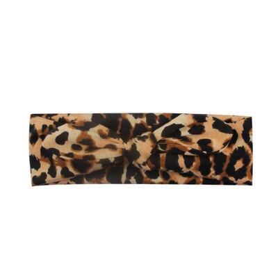 Neue Schönheit Baby Mädchen Kleinkind Kleinkind Leopard Bogen Stirnband Haarband Zubehör: A