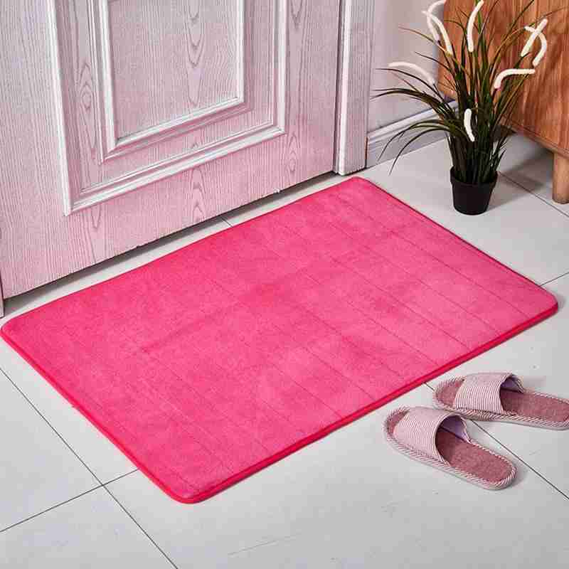 Tæppe vandabsorberende blød memory skummåtte tæpperum 40 x 60cm mat gulvtæppetilbehør skridsko ikke soveværelse bruser bad  t8 j 6