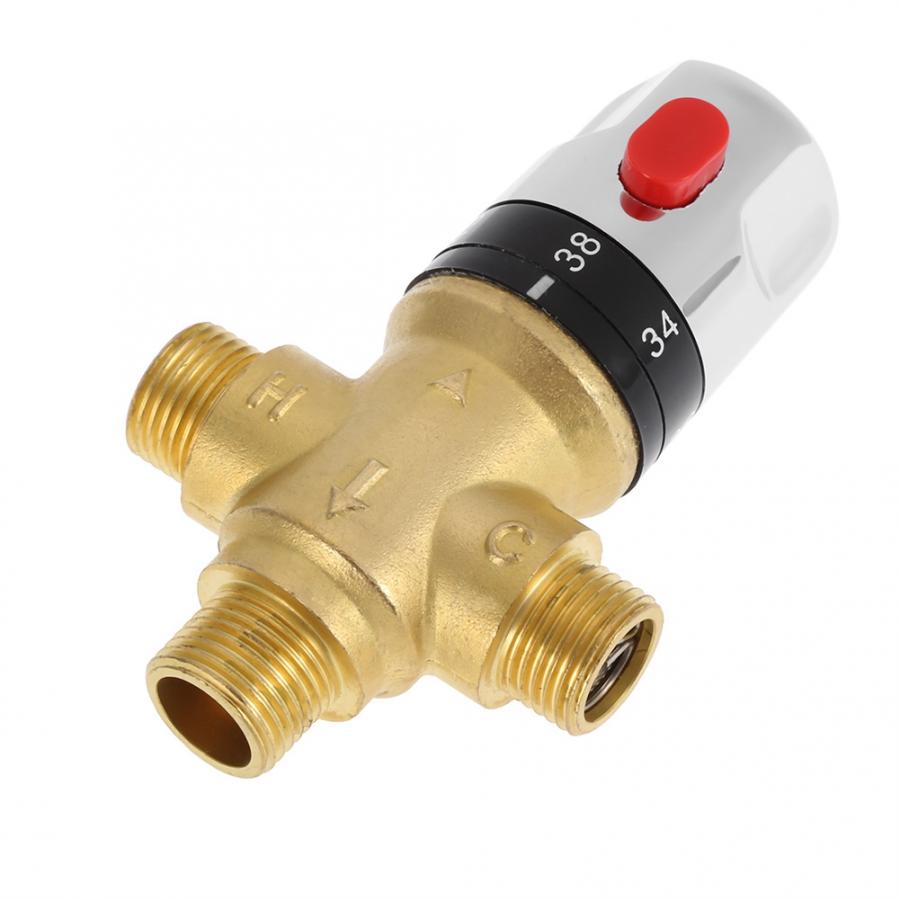 Brass Thermostatic Mixing Valve Bathroom Faucet Temperature Mixer Control Thermostatic Valve Shower Mixing Valve