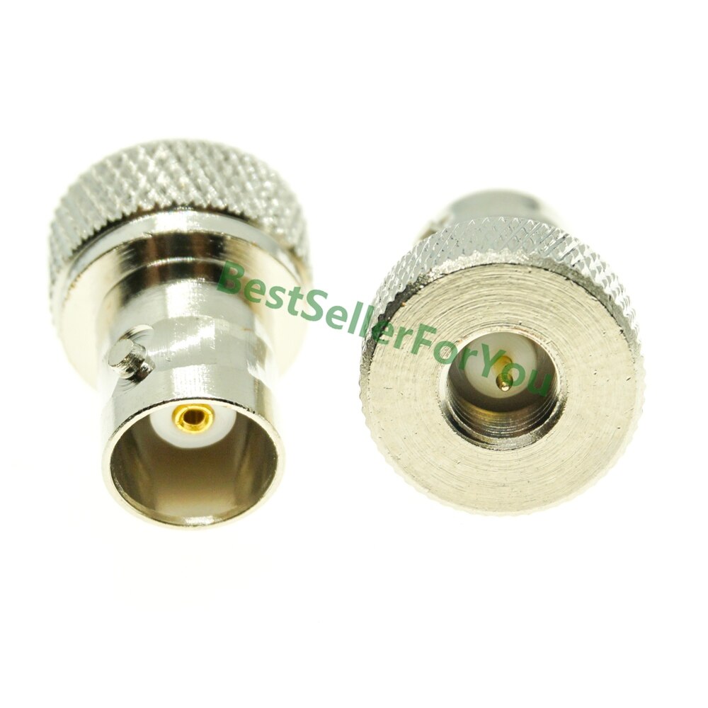 Connector BNC Female To SMA Male Connector Antenna Adapter For Vertex Icom Kenwood Nickel