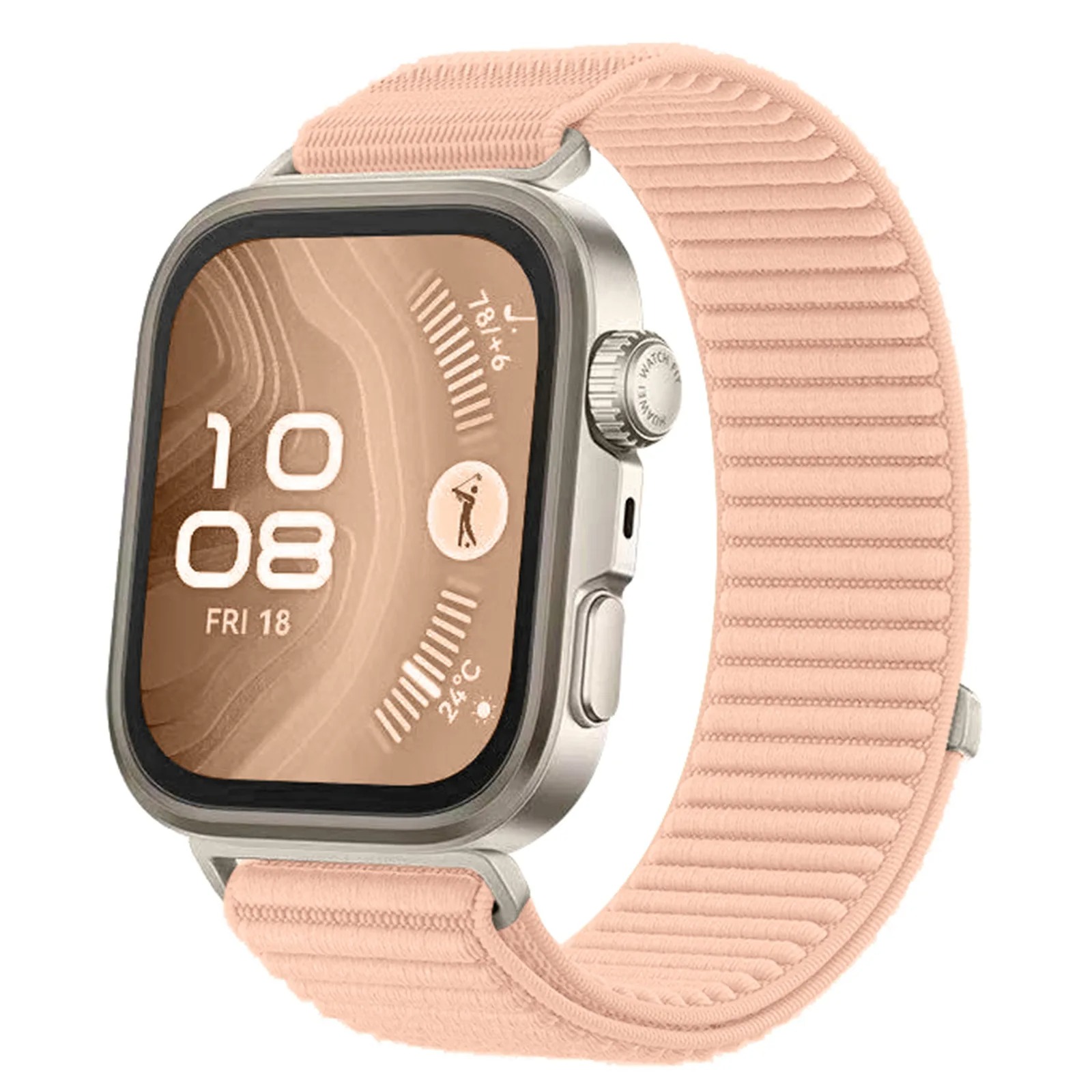 Bracelet à boucle en Nylon pour montre Huawei Fit 3/4/4Pro, tressé, confortable et respirant, pour Huawei Watch Fit 3/Fit 4/4Pro, accessoires: XS / Vert olive