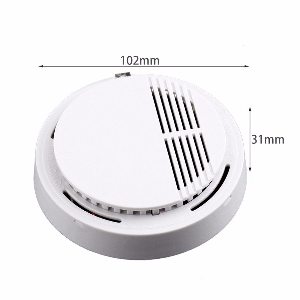 Graffiti smoke detector fire alarm sensor battery powered intelligent life push home safety smoke alarm