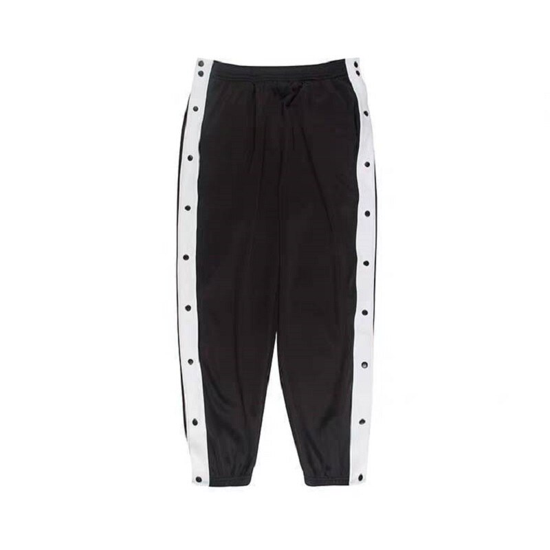 Fully Open Buttoned Foot-breasted Pants Side Row Basketball Pants Buttoned Pants Sports Pants Trousers Training Uniforms Men