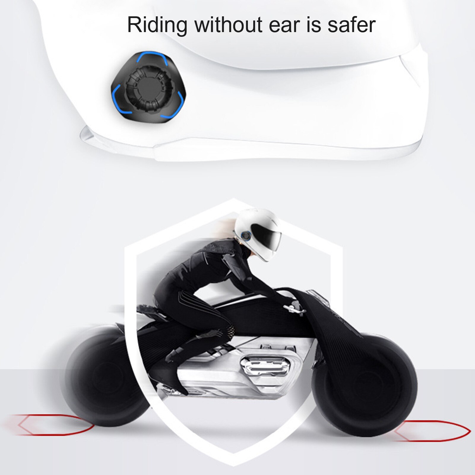 Hjelm headset knogle ledning headset trådløs stereo  ip68 vandtæt motorcykel hjelm hovedtelefoner med mikrofon hjelm adgang