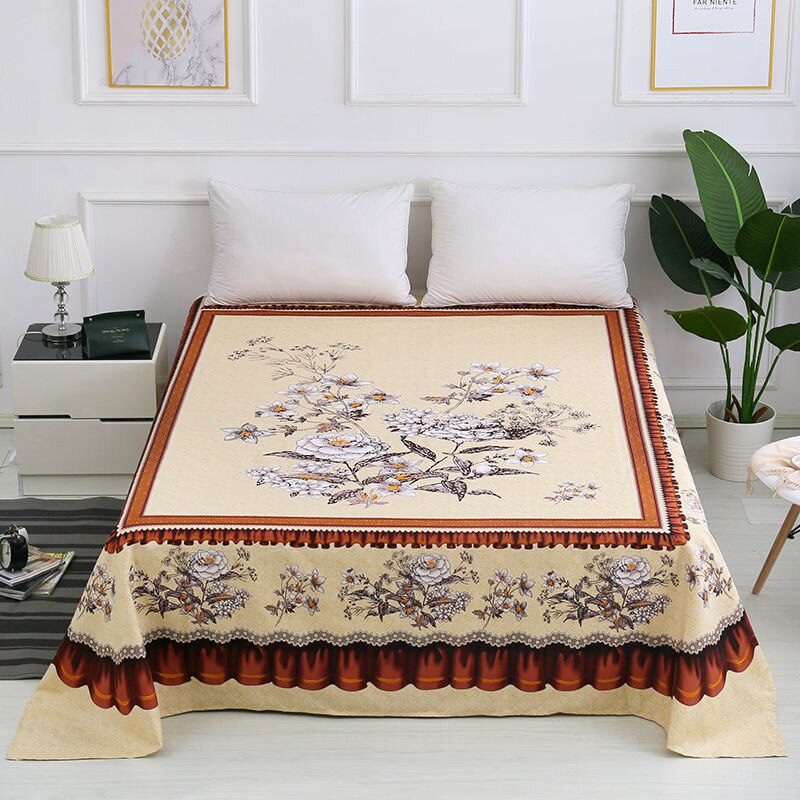 Verdicken Gebürstet Flache Blatt Sanft Schleif König Größe Bett Blatt verrotten Hochzeit Bettlaken 245x245cm Keine Kissenbezug: Farbe 16