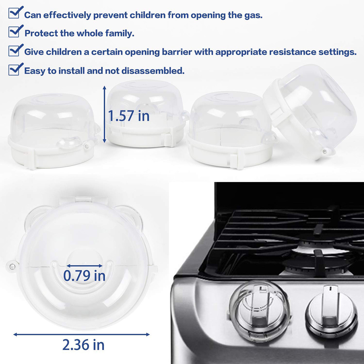 Komfur knap dækker baby børn sikkerhed ovn gaskomfur knop beskyttelse låse til børne småbørn køkken sikkerhed