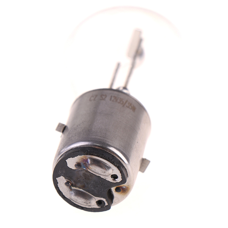 1/2 pièces BA20D ampoule LED haute luminosité 12V 35/35W halogène phare unique ampoule ambre pour moto ATV cyclomoteur Scooter