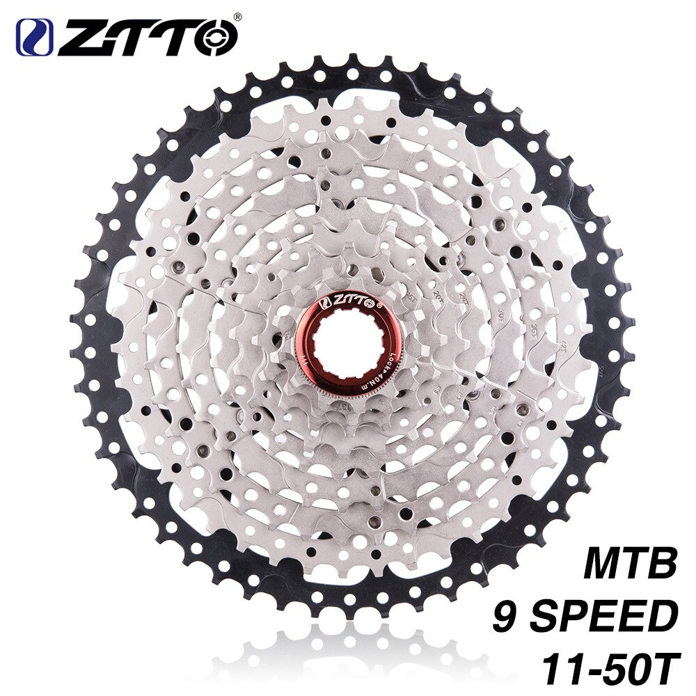 Cykel freewheel kassette tandhjul 8s/9s/10s/11s 11-25 28 32 36 40 42 46 50t slr on til mtb landevejscykel stål svinghjul hg system: 9s 11-50t