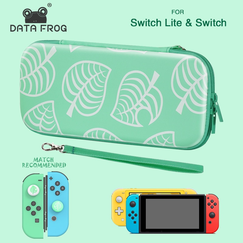 DATA FROG Animal Crossing Portable Travel Carrying Case For Nintendo Switch/Lite Console Storage Bag For NS Lite Accessories