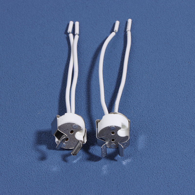 3PCS MR16 GU5.3 G5.3 Lampe Halter Lampe Basis mit Draht Keramik Halogen Sockel Keramik Stecker 250V Led Licht neue