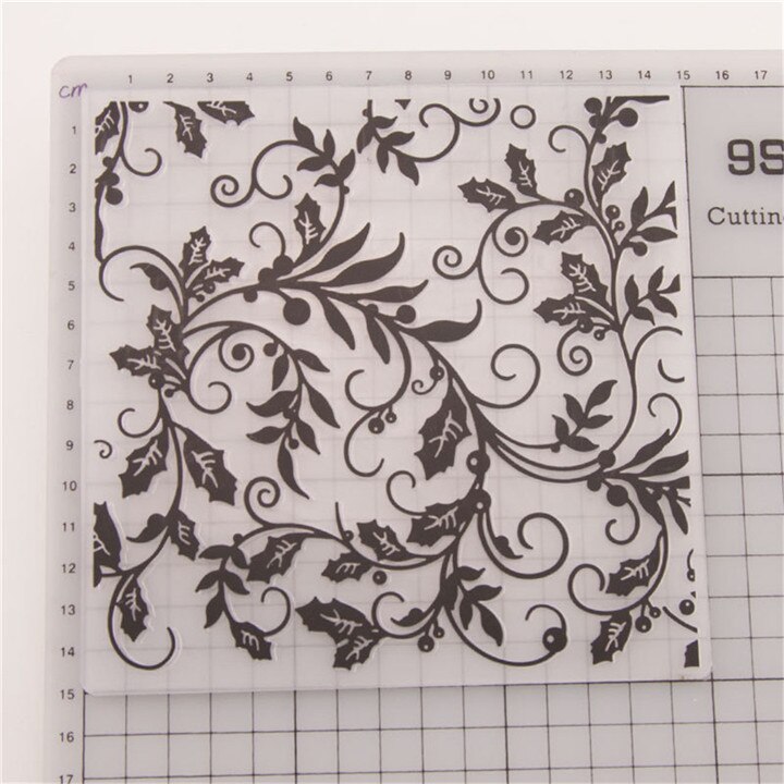 1 pcs Embossing Folders DIY making Paper Cards Craft Card stencil Scrapbook Template Plastic transparent Stamps Wedding Decor