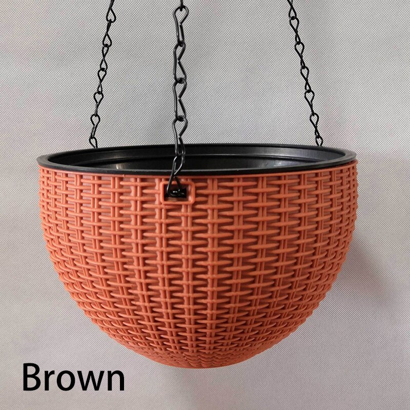 Macetas colgantes de resina para decoración de pared, cesta de flores para jardín, exterior, 1 ud.: I
