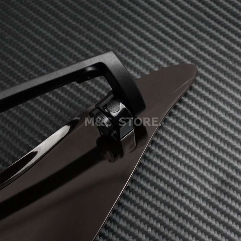 Smoke Adjustable Windshield Side Wing Windshield Air Deflector For Harley Touring Electra Glide Street Glide Tri Glide