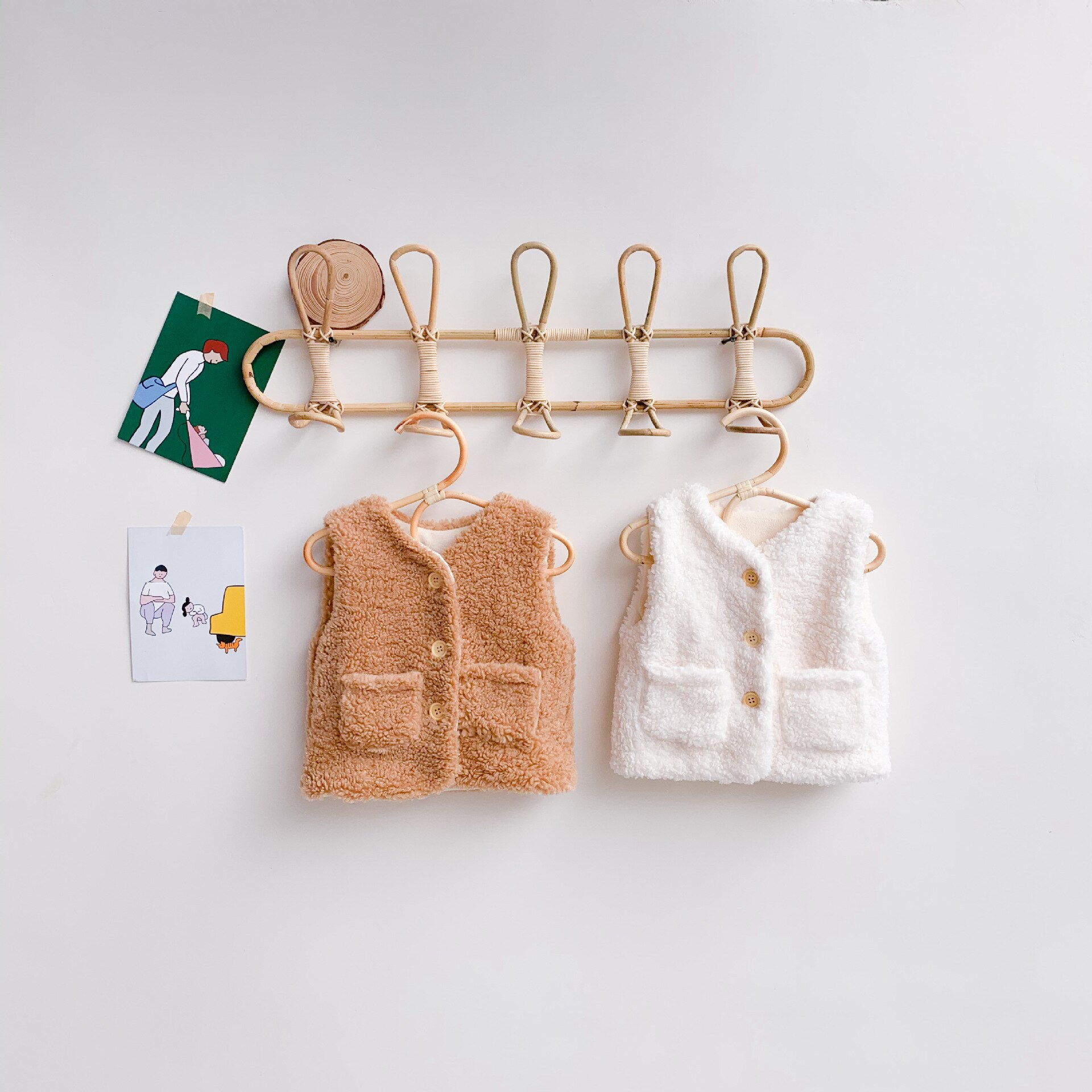 Fleece Jongens En Meisjes Winter Vest Kinderen Katoenen Vest Herfst Meisjes Vest Bovenkleding Baby Warm Houden Vest Casual Jack