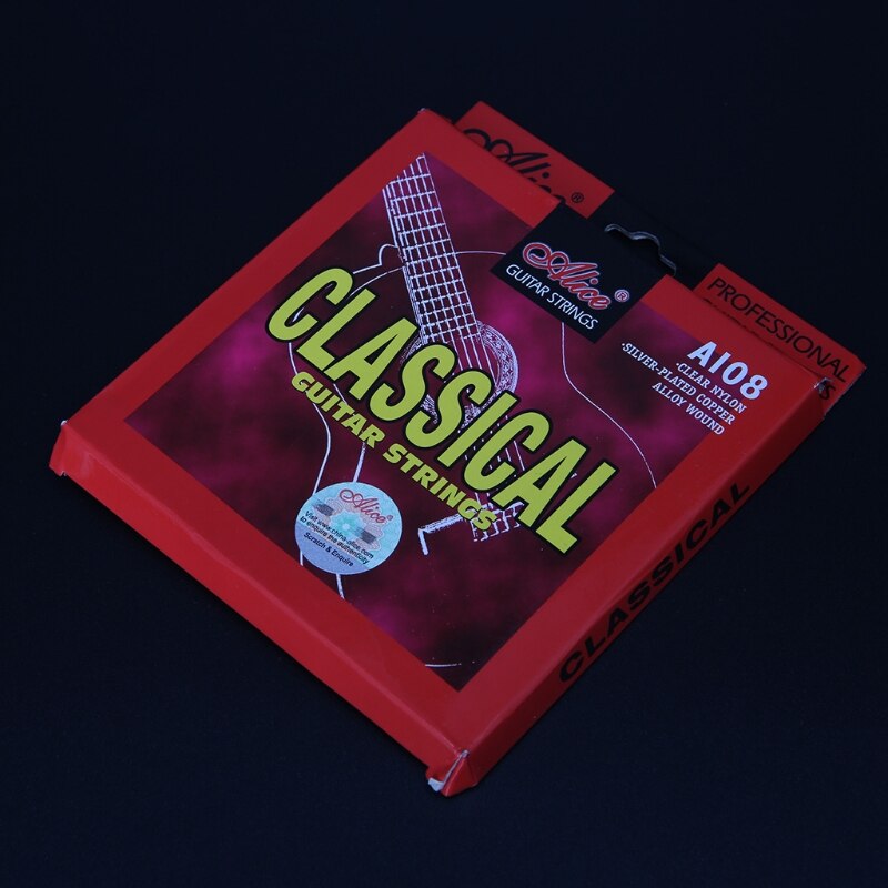 Klassieke Gitaar Snaren Set 6-string Klassieke Gitaar Clear Nylon Alice A108 Y51D