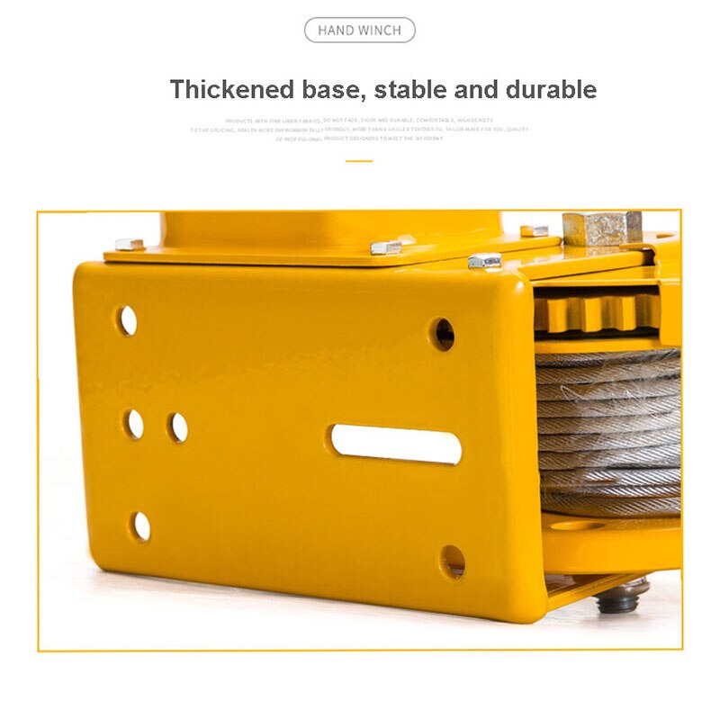 1200LB Self-locking Small Manual Winch Hand Shake Winch Hand Tool Manual Lifting Hoist 1200 Pounds 8 Meters Wire Rope With Hook
