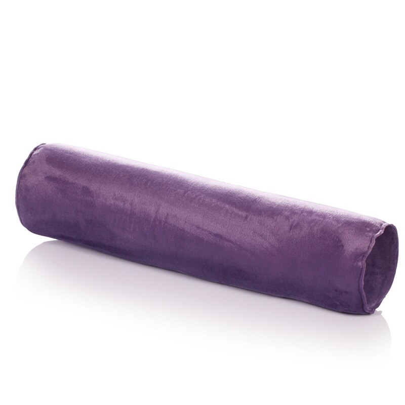 Multifunktion rund slik pude almindelig yoga pude kontor lur pude fløjl slibestof polstret bomuld sundhedspleje nakkepude: 006