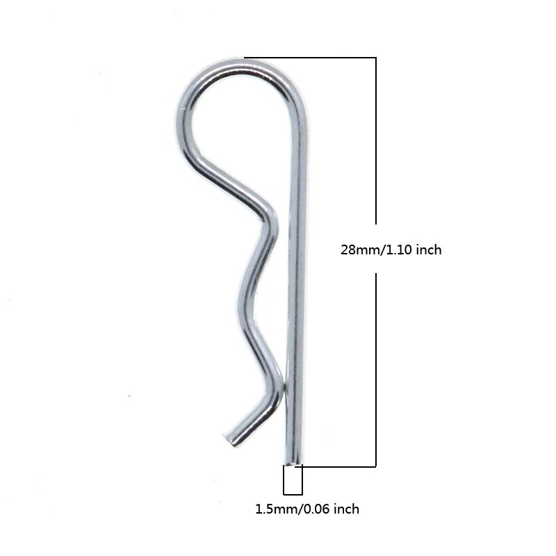 Agrafes de carrosserie pour camion et voiture RC 1:14 WLtoys, 1/8 1/10 1/14 1/18, broches courbées, pièces pour A959 A979, 144001,