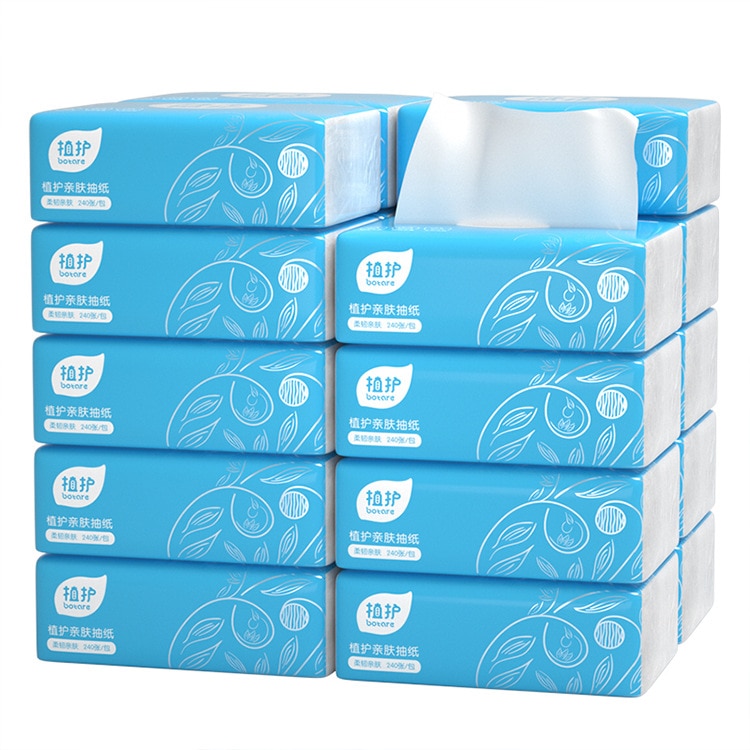 Plant Care Log Papier 40 Pakketten/Doos 4 Lagen Toiletpapier Huishouden Toiletpapier Zachte Weefsel Papieren Servetten