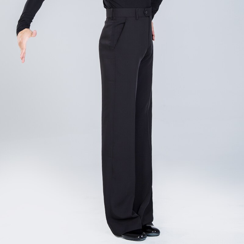 Costume de danse latine pour homme et adulte, vêtements d'entraînement de performance en danse moderne, pantalon à jambes larges, standard national, DA596