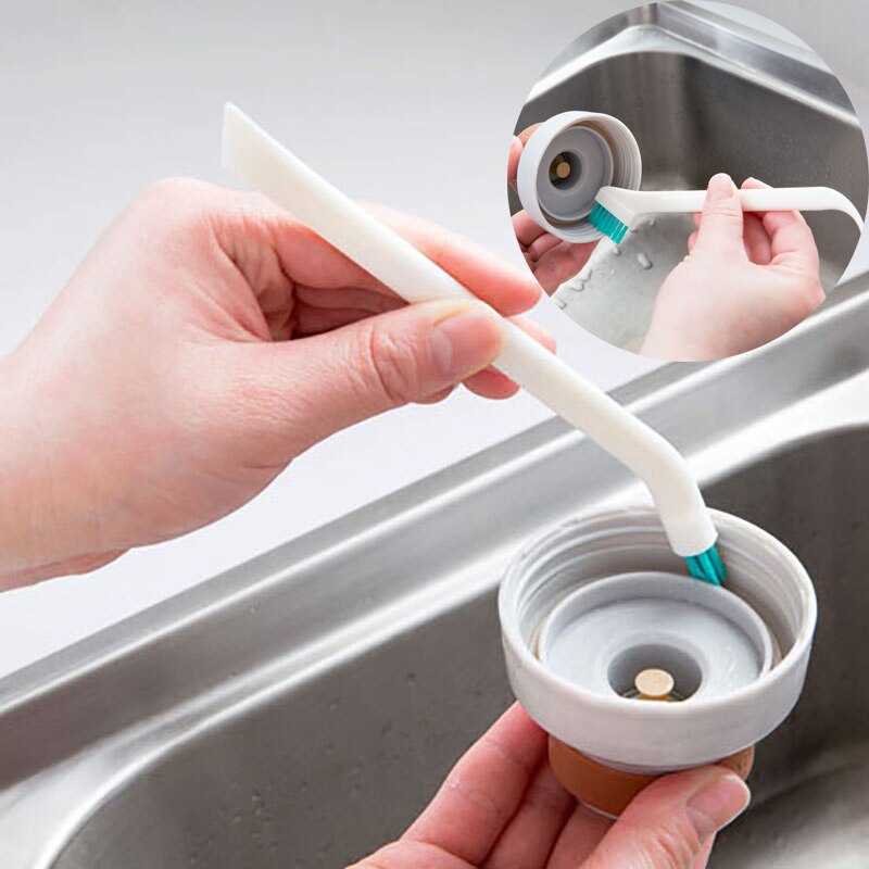 2 pz/lotto bottiglia di latte per bambini pulizia spazzola stretta manico lungo tazze portatili spazzole per la pulizia utensili da cucina per la casa