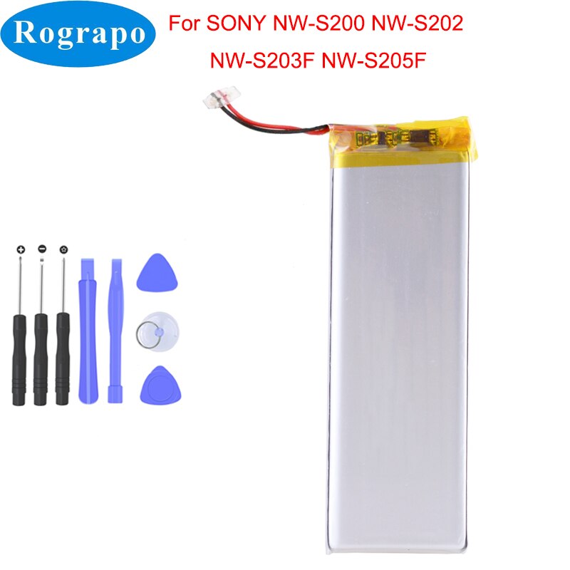 Neue 120mAh MP3 MP4 Spieler 1ICP3/10/48 1S1P Batterie Für SONY NW-S200 NW-S202 NW-S203F NW-S205F