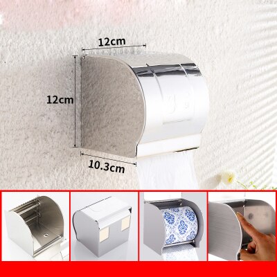 Stahl Zauberstab WC Papier Kasten Porta Carta Igienica Bianco Higienico Wasserdicht Wc WC Papier Halfter Gewebe Wc Papier Halfter: Chrom