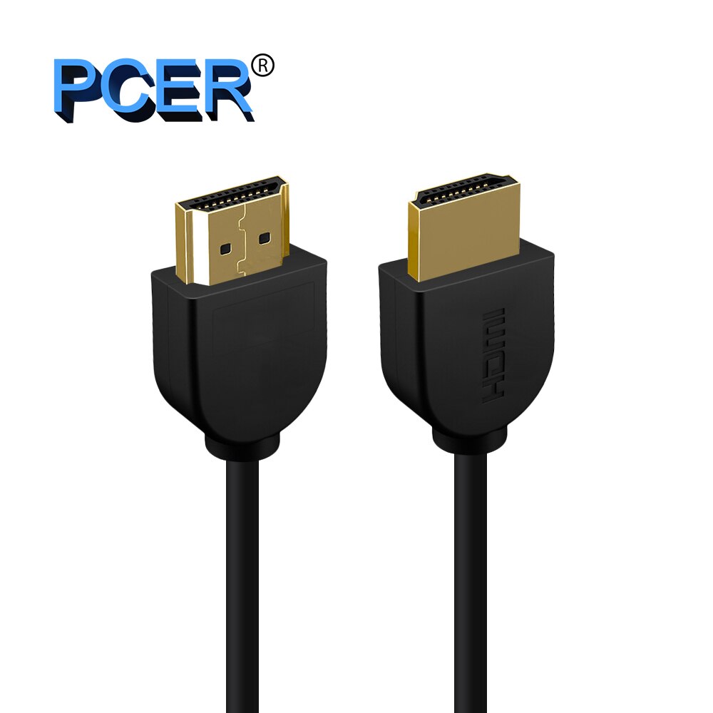 PCER HDMI Cable Ultra Slim Gold-Plated 4K 3840*2160P Resolution Cable HDMI 1.5M 3M 5M Hdmi Cord Ultra HD 3D Image