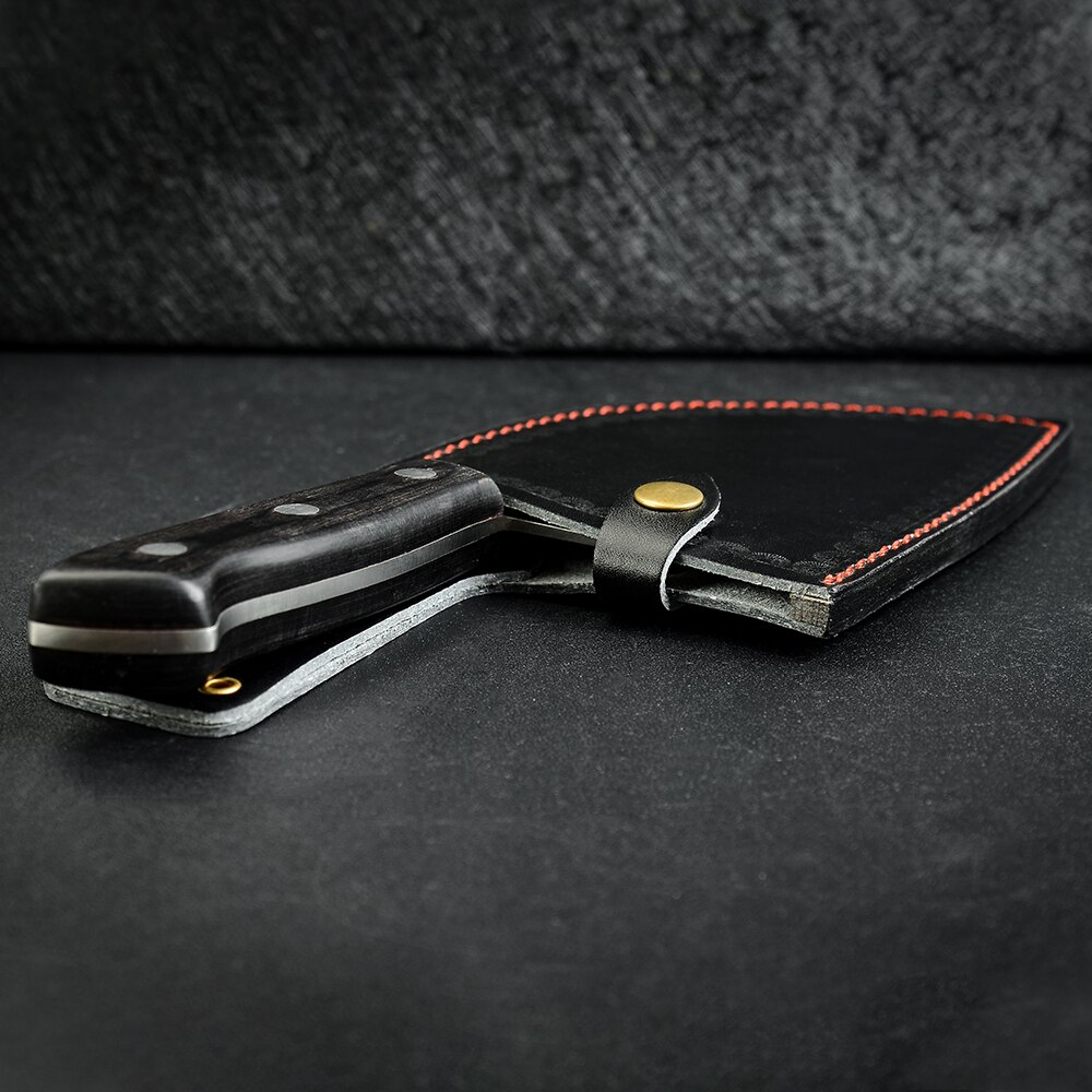 1pc Butcher Knife Sheath Leather Case 7" 7.5 Inch Knives Cover For Butcher Knives Chopping Cleaver Blade Protective Leather Case
