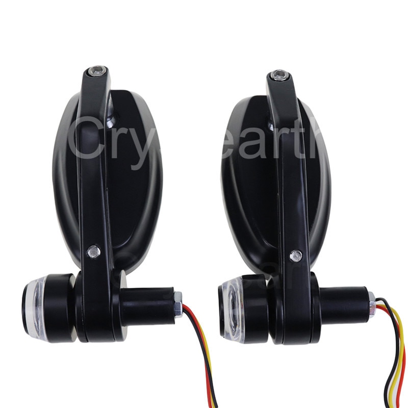 7/8 "22mm uniwersalny motocykl kierownica bar kończyć się lusterka lusterko wsteczne w/kierunkowskazy dla Honda SUZUKI Kawasaki Harley