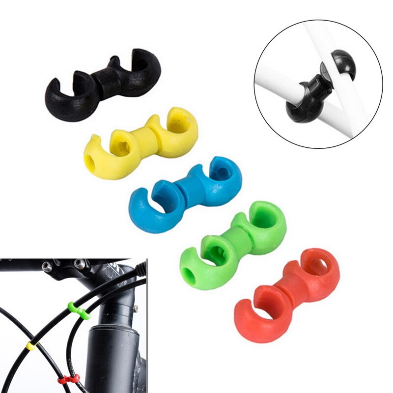 20/10 pièces vélo vtt frein câble S Style Clips – Grandado