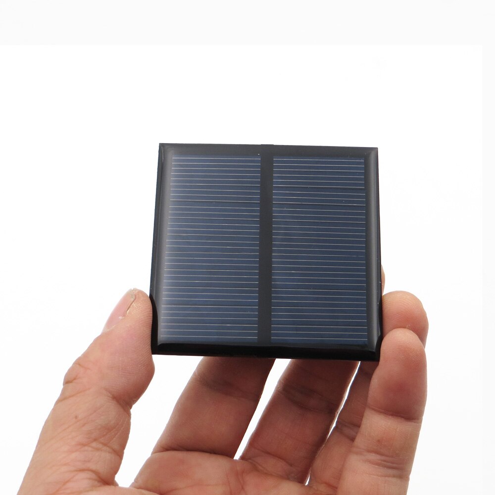 5.5v 80ma 0.38 watt solcellepanel standard epoxy polykrystallinsk silicium diy batteri opladningsmodul mini solcelle legetøj
