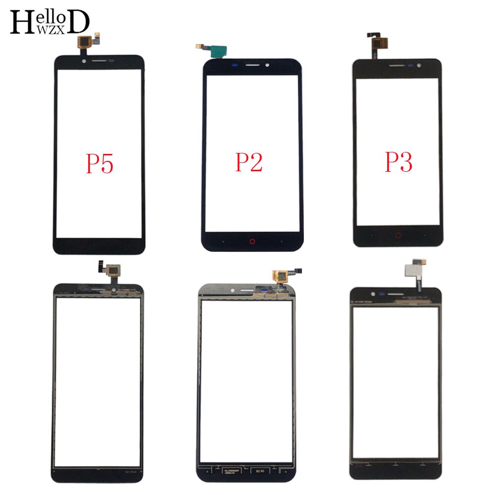 Moble Touch Screen Panel For Doopro P2 P3 P5 P5 Pro Touch Screen Digitizer Panel Front Glass Sensor TouchScreen Parts 3M Glue