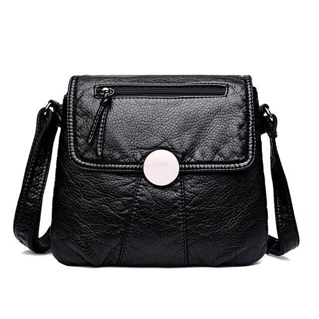 Mark Maddox Zwarte Kleine Vrouwen Messenger Bag Zachte Gewassen Pu Lederen Crossbody Bag Vrouwelijke Handtas Portemonnees Tassen Voor Vrouwen: Zwart