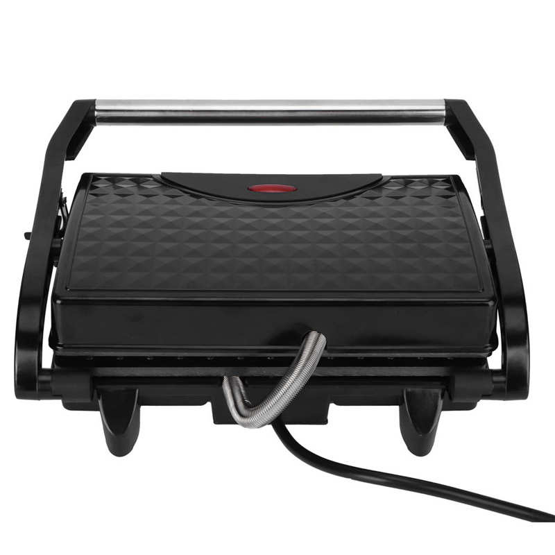 Double face électrique Barbecue Grill sans fumée Panini Barbecue Steak grillé Pan Sandwich fabricant petit déjeuner Machine 750W