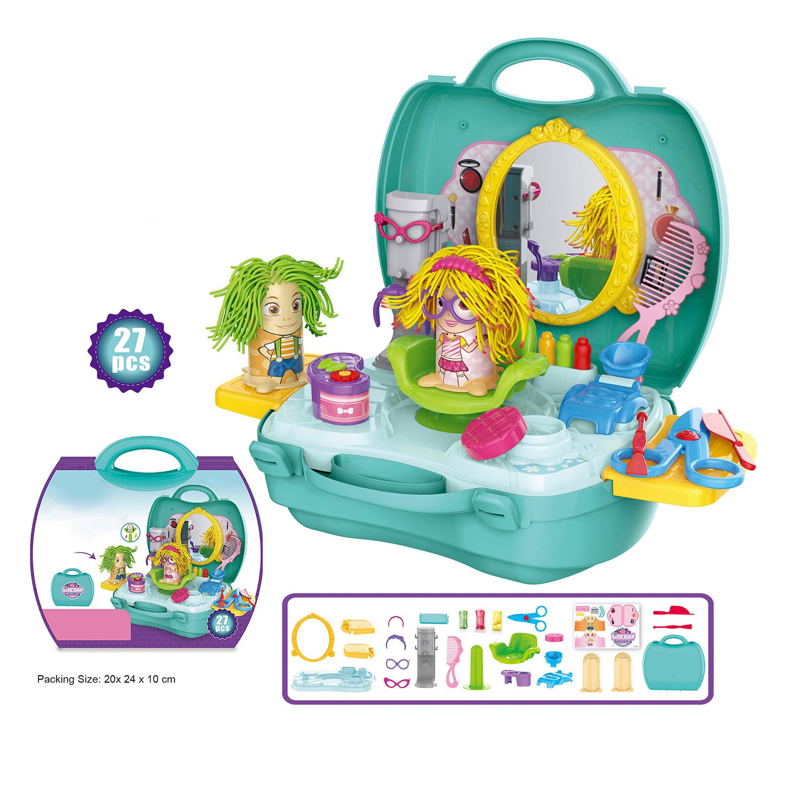 Udawaj zestaw zabawek mechanik zawody szefa kuchni odgrywanie ról zabawka prezent dla dziecka zestaw walizek mini rodzina gospodarowanie zabawki: 8