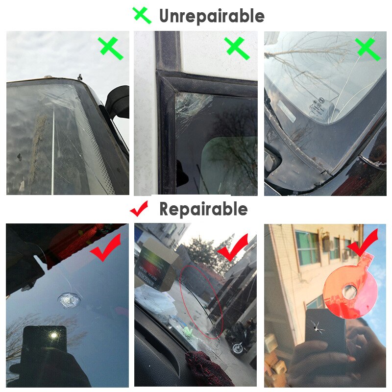 Window Glass Repair Kit Magic Premium DIY Windscreen Crack Repair Kit Car Chip Glass Scratch Repair Liquid Windshield Glass