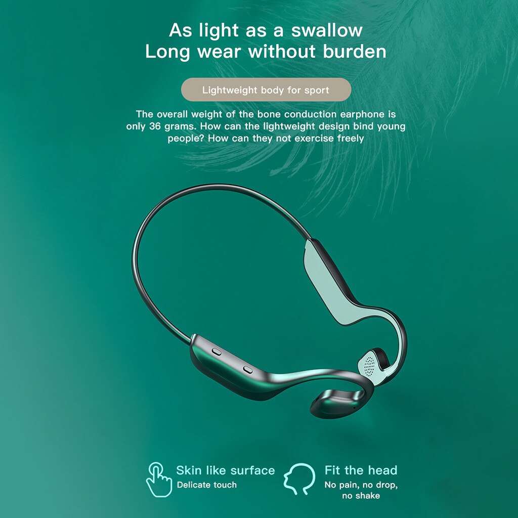 Hifi Bone-Geleiding Draadloze Hoofdtelefoon Bluetooth5.1 Headset Stereo Oortelefoon Verbruik Bluetooth Intelligente Snel Opladen
