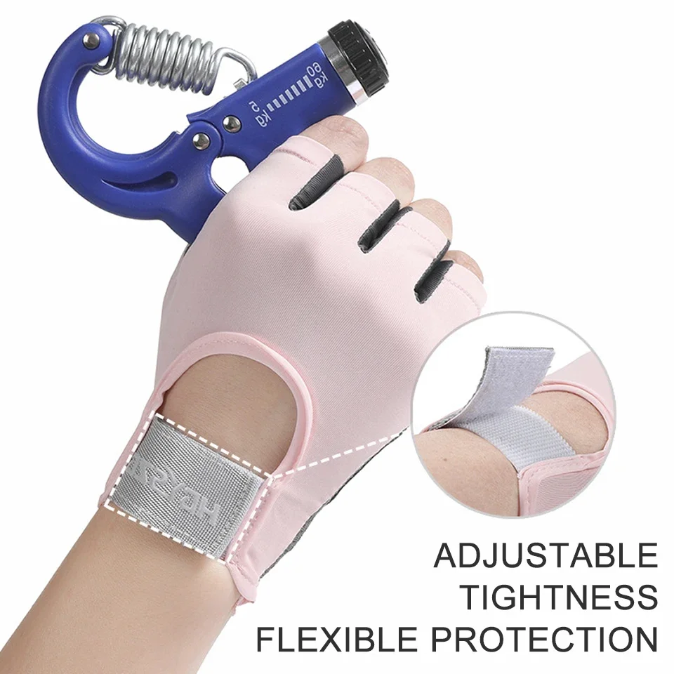 Guanti fitness da palestra guanti traspiranti antiscivolo antiurto mezze dita sport ciclismo yoga manubri guanti per sollevamento pesi donna