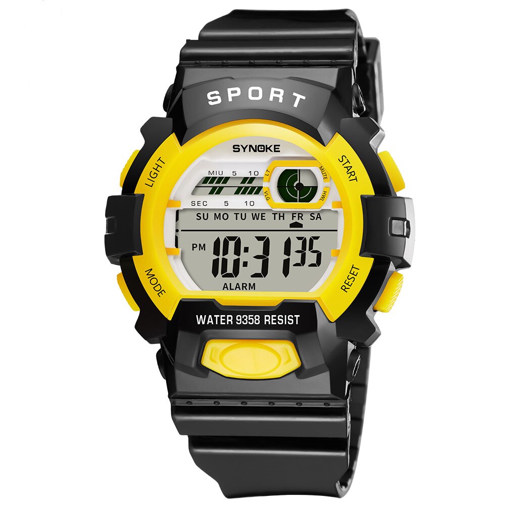 Synoke Sport Kinderen Digitale Horloge Waterdicht Wekker Datum Horloge Horloges Kinderen Horloges