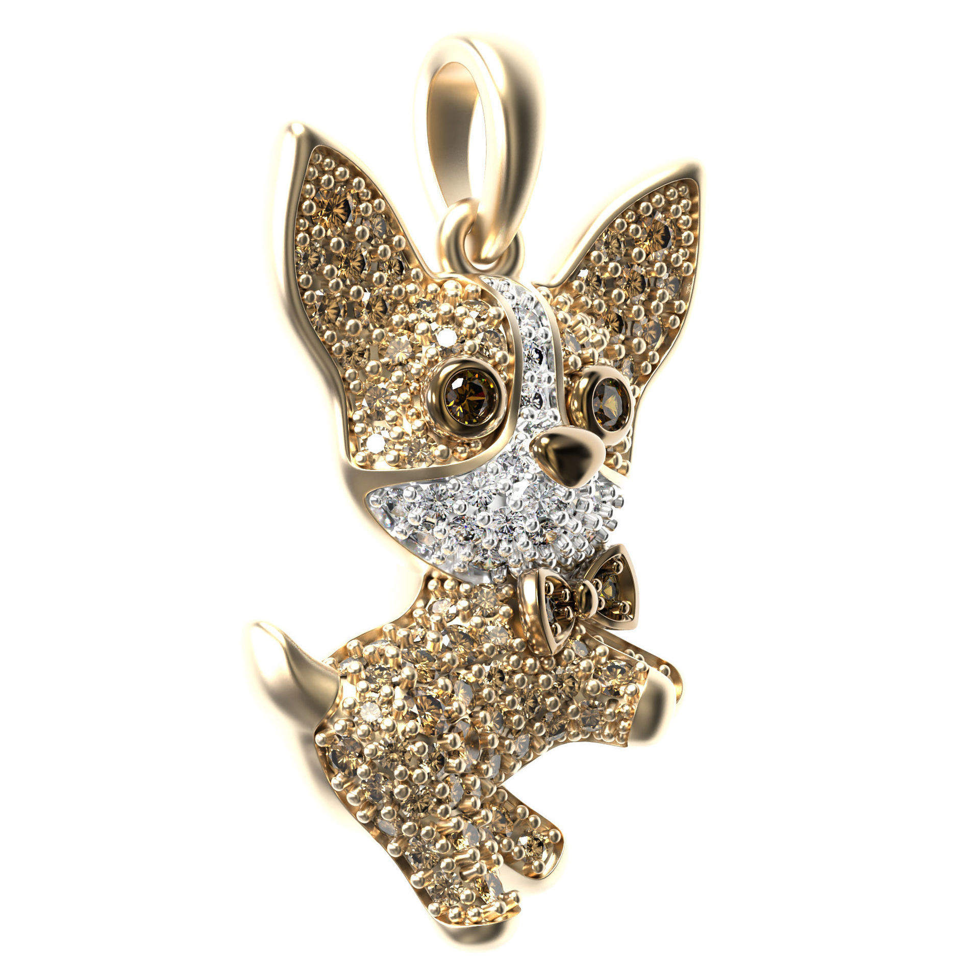 Prachtige Mode Creatieve Corgi Hond Ketting Unieke Shining Zirkoon Persoonlijkheid Hond Ketting Accessoires Banket Sieraden