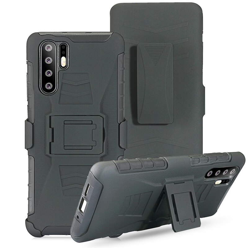 Heavy Duty Shockproof Armor Belt Clip Case For Huawei P30 p30lite P20 Pro p20lite Kickstand Cover Holster